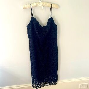 Jcrew navy lace dress